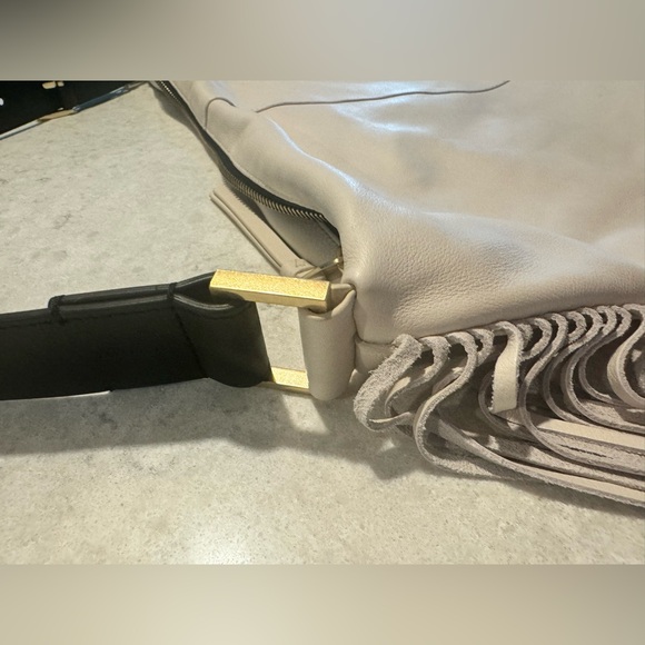 AllSaints Fringe Hobo Bag Purse - Picture 2 of 8